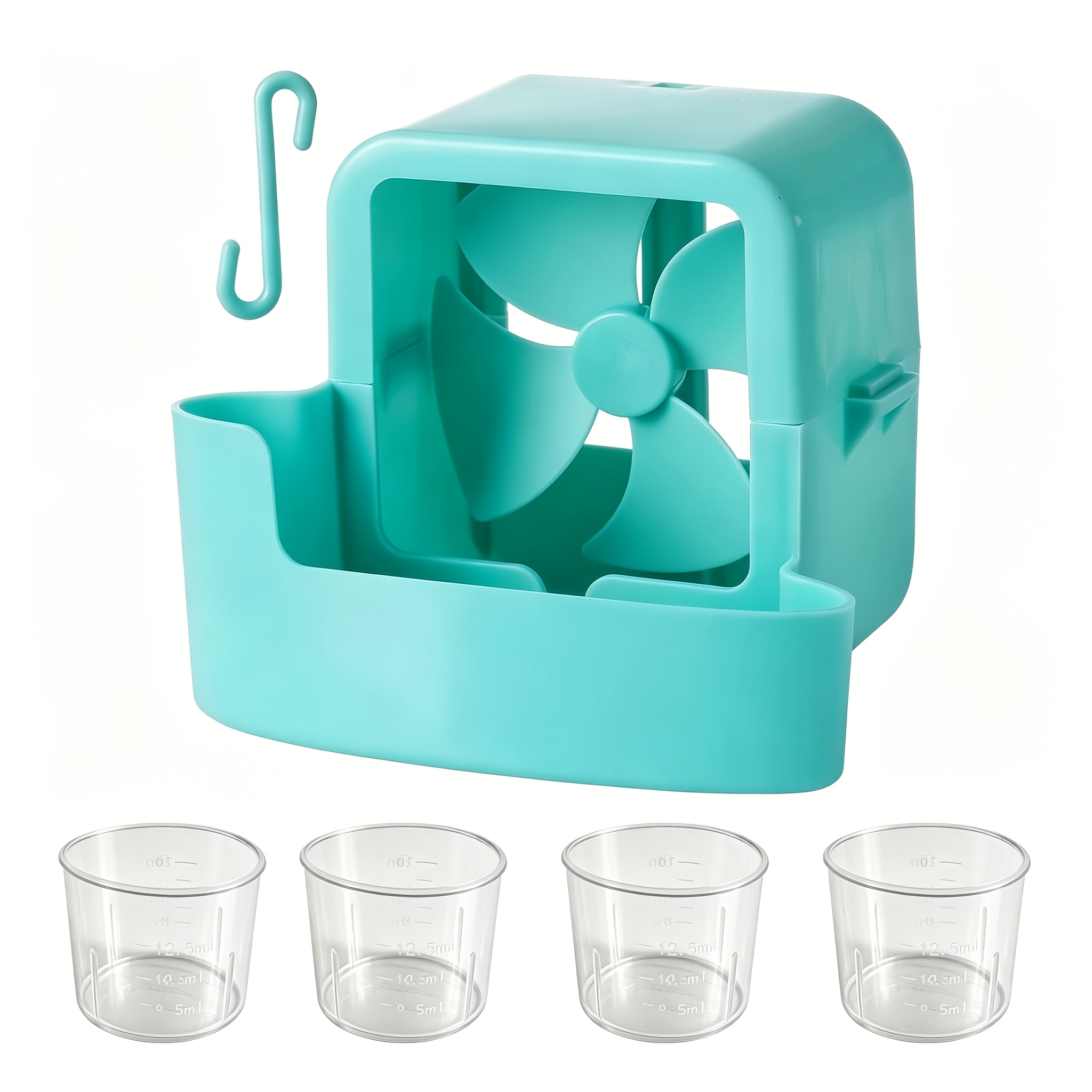 TEMU Juego de 6 piezas de accesorios de enfriamiento para ventilador portátil - Accesorio enfriador de aire para ventilador con nevera de hielo,