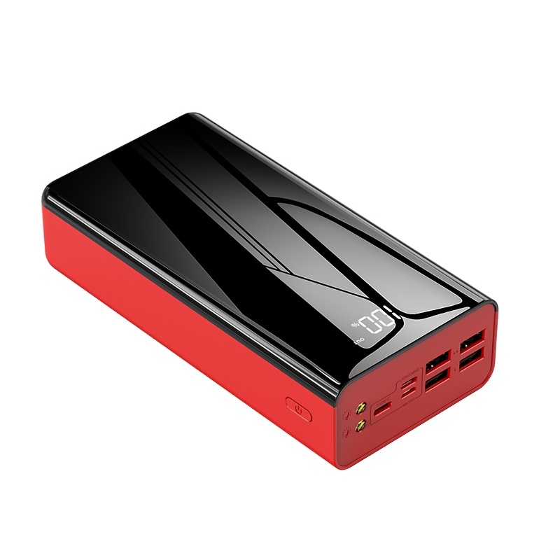 50000mAh Power Bank, 22, 5W Hitro Polnjenje, Polnozaslonsko Ogledalo, Velika Kapaciteta Power Bank, Opremljeno z LED Osvetlitvijo, Zunanja Nujna