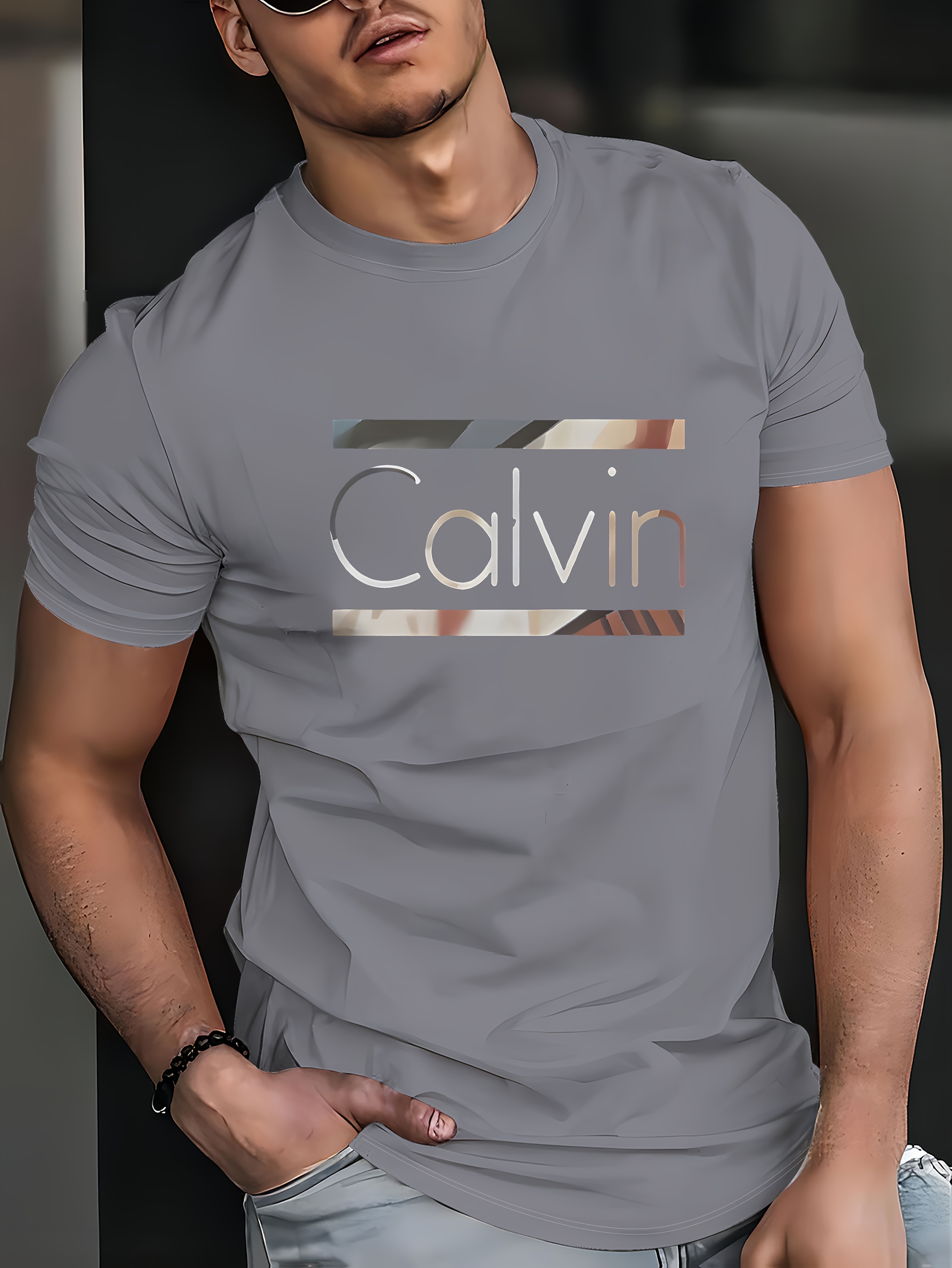 Men's Premium Black Graphic T-Shirt - Minimalist Casual Round Neck Summer Tee with Bold White Lettering, Machine Washable Regular Fit for Everyday & Semi-Formal Wear - Ideal for Fashion-Forward Europeans & Modern Men's Style, Versatile Clothing, Contemporary Design, Highquality Fabric, Breathable Shirt, Fashionconscious Men