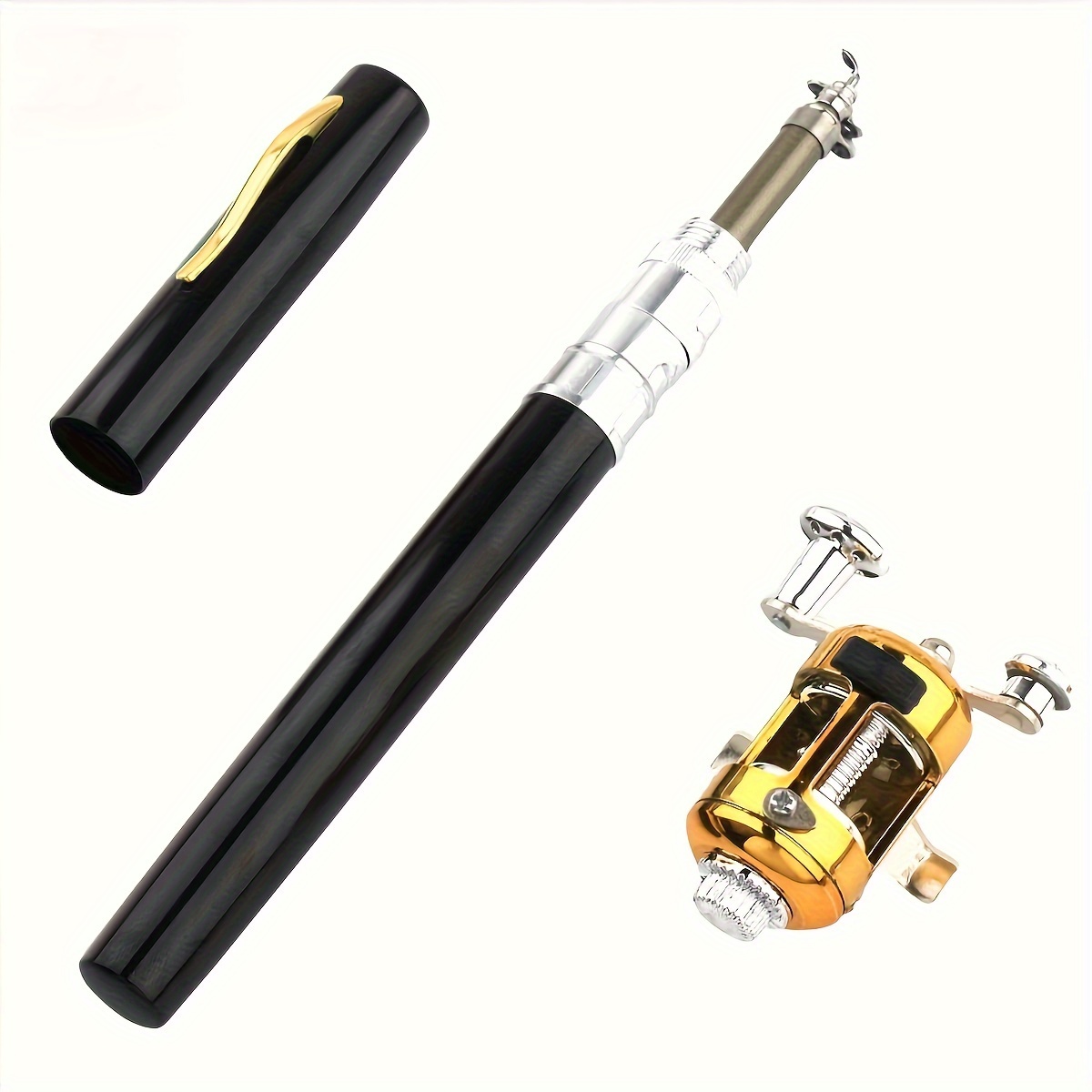 Mini Portable Pen Fishing Rod Reel Combo Pocket Telescopic - Temu Canada