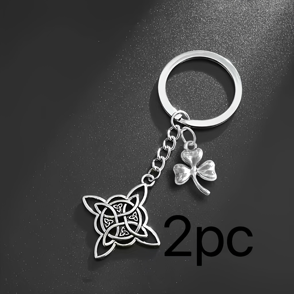 TEMU 1/2PC Llavero Nudo de - Colgante Minimalista de Aleación de con Triangular Celta, Accesorio de Moda para Bolsos y Mochilas, Regalo y