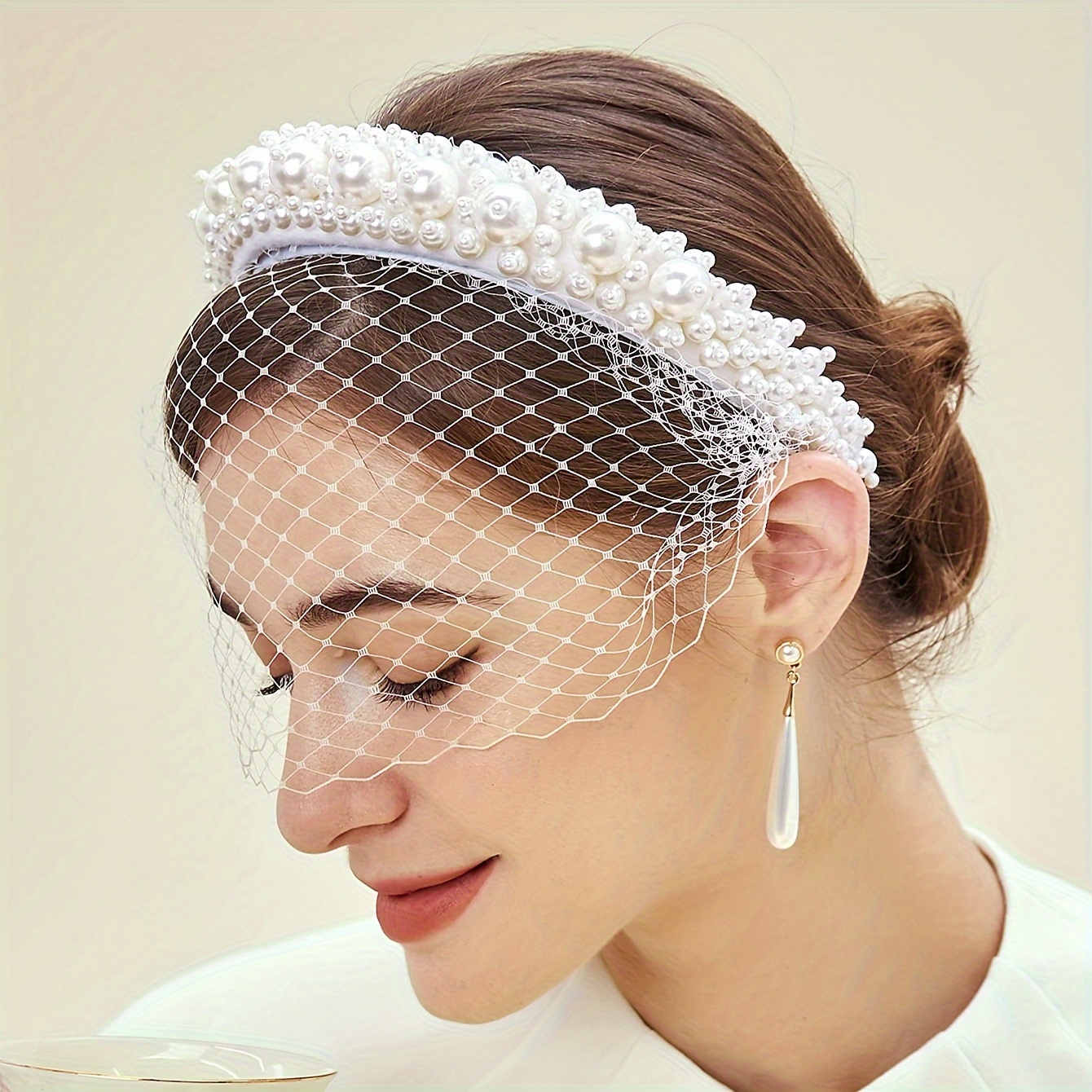 Anglacesmade Bruids 1920 Flapper Veer Haar Clip Pin Kristal Witte Veer Roaring 20s Hoofdstuk Prom Party Festival Gatsby Haar Sieraden voor Vrouwen en Meisjes