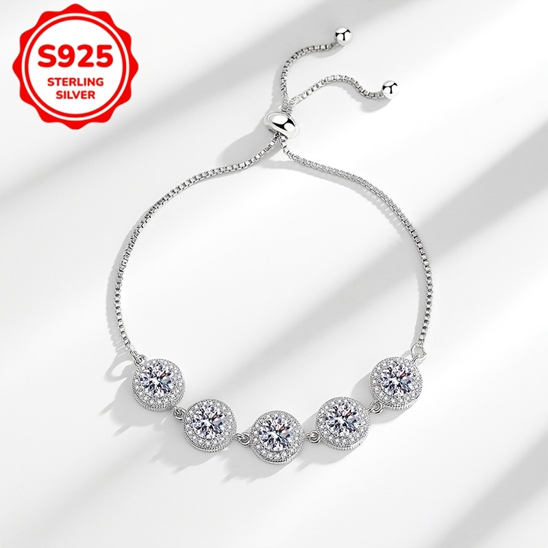 Women's Zirconia Circular Bracelet Set