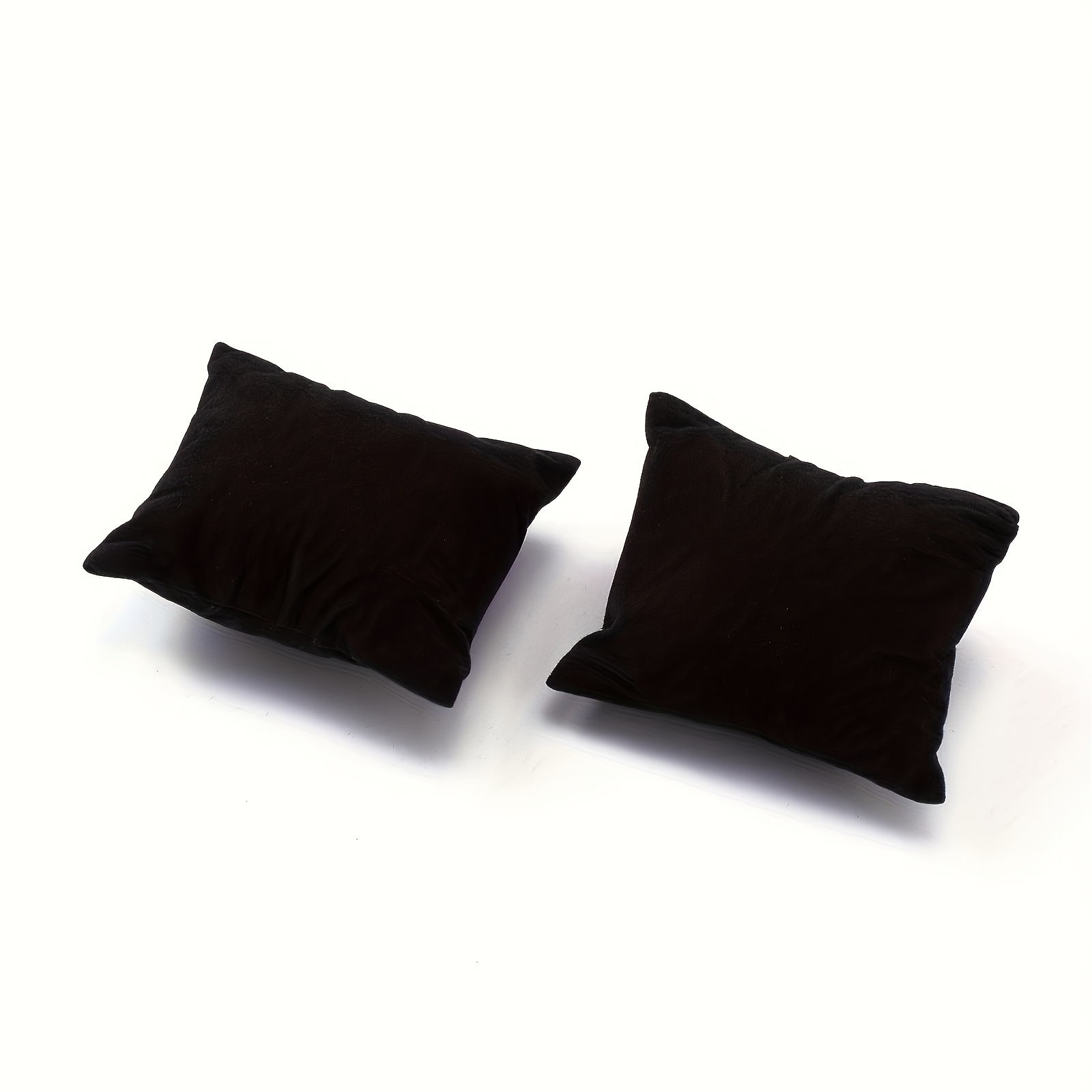 TEMU 5pcs/50pcs para Reloj, Almohadillas de Terciopelo para Pulsera, Pequeña de Terciopelo Negra 3.46'' X 2.99'', Almohadillas de Exhibición de