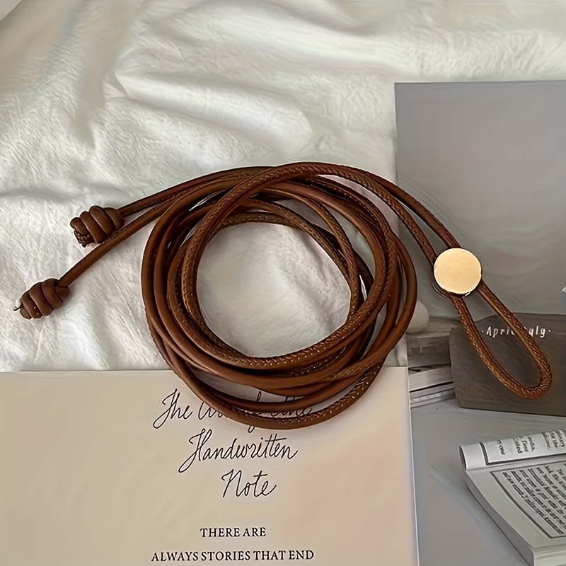 E-shop Taillengürtel, einfacher, eleganter Gürtel in einfarbiger Ausführung für alle Jahreszeiten, eleganter, passender Look zu Kleidern, Mänteln,