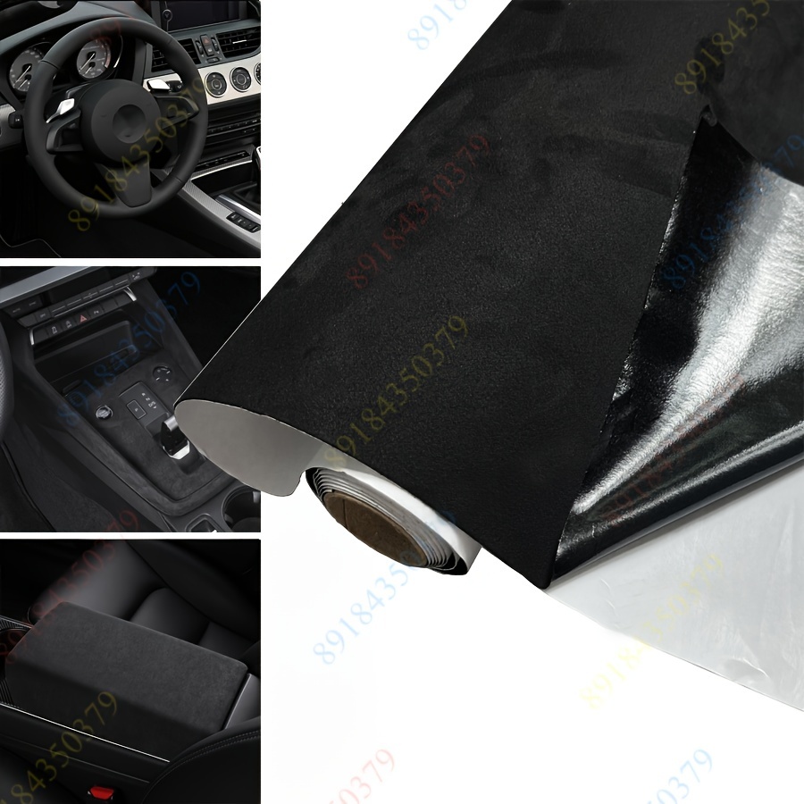 

300cm Max Luxury Self Adhesive Suede Fabric Leather Retractable Large Size Velvet Roll For Car Interior Door Panel Ab-pillar Decor