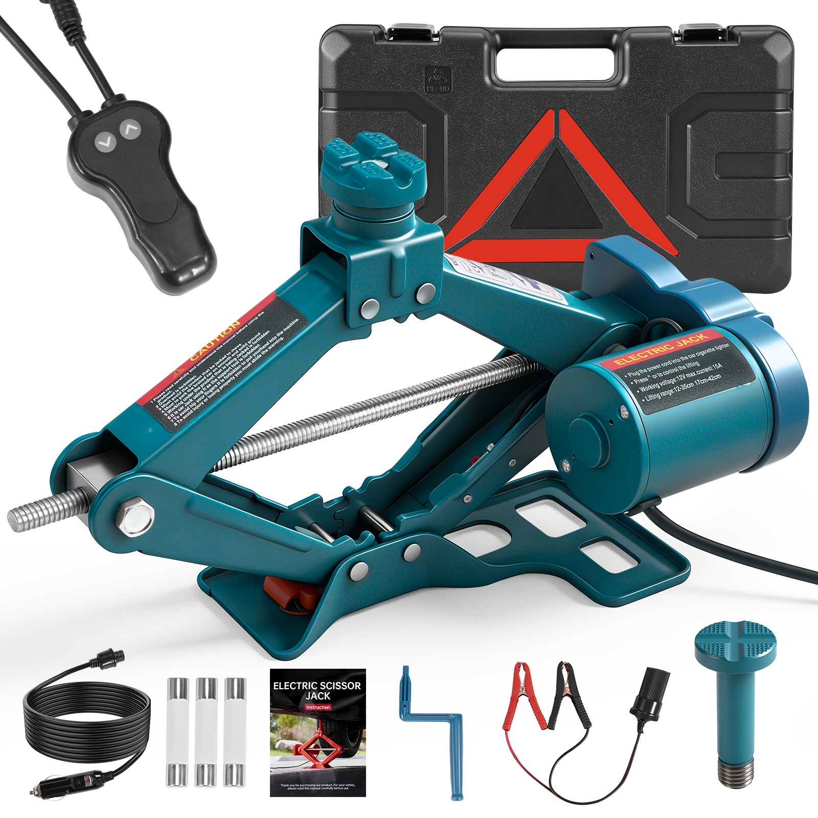 Image of Yofidra 3 Ton Scissor Jack 12v Automotive Car Electric Jack Lifting Suv Van Garage And Emergency Equipment