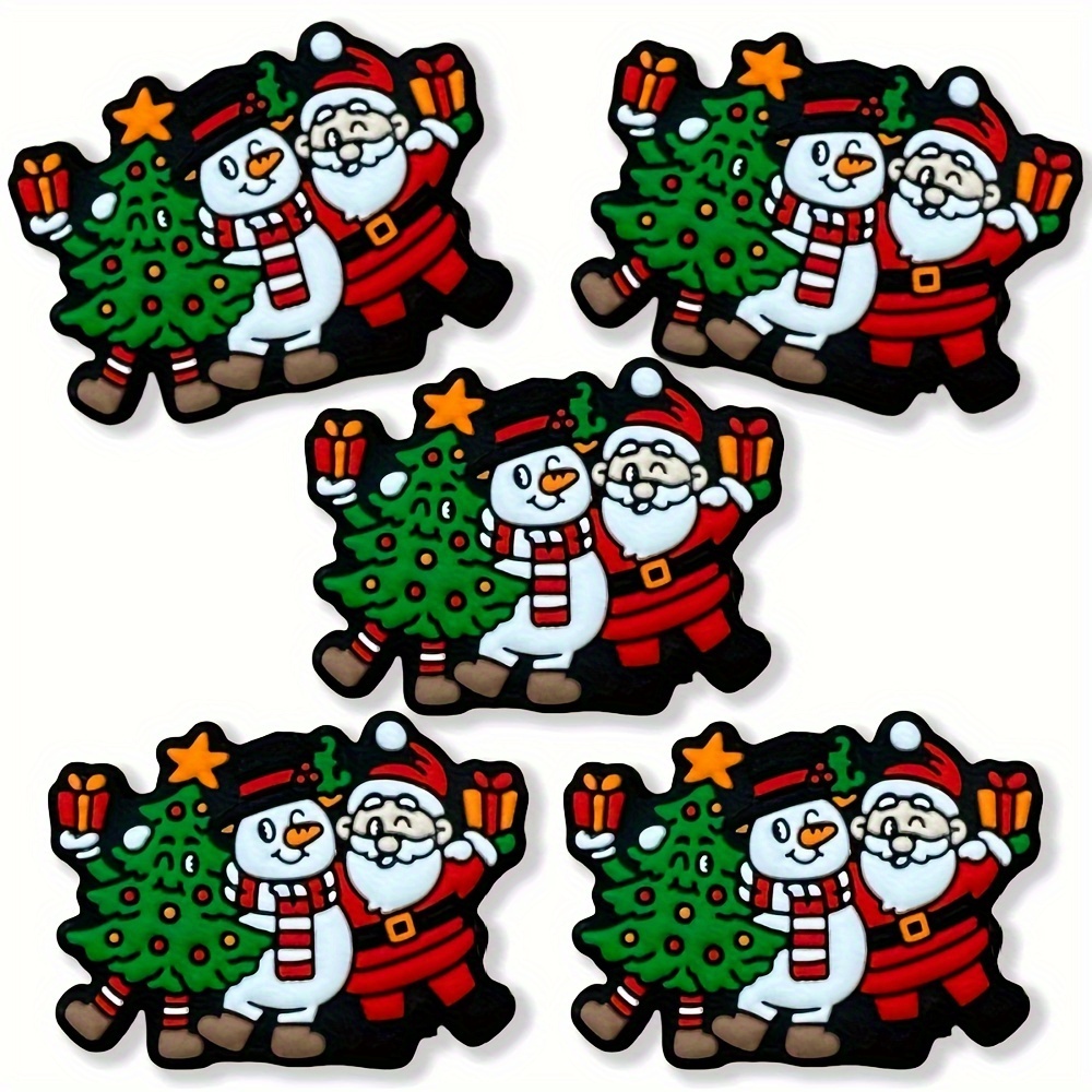 

5pcs Set, Christmas Tree, & Snowman , Diy Beading, Round For , Keychains, Jewelry Accessories, Art Crafts & Sewing