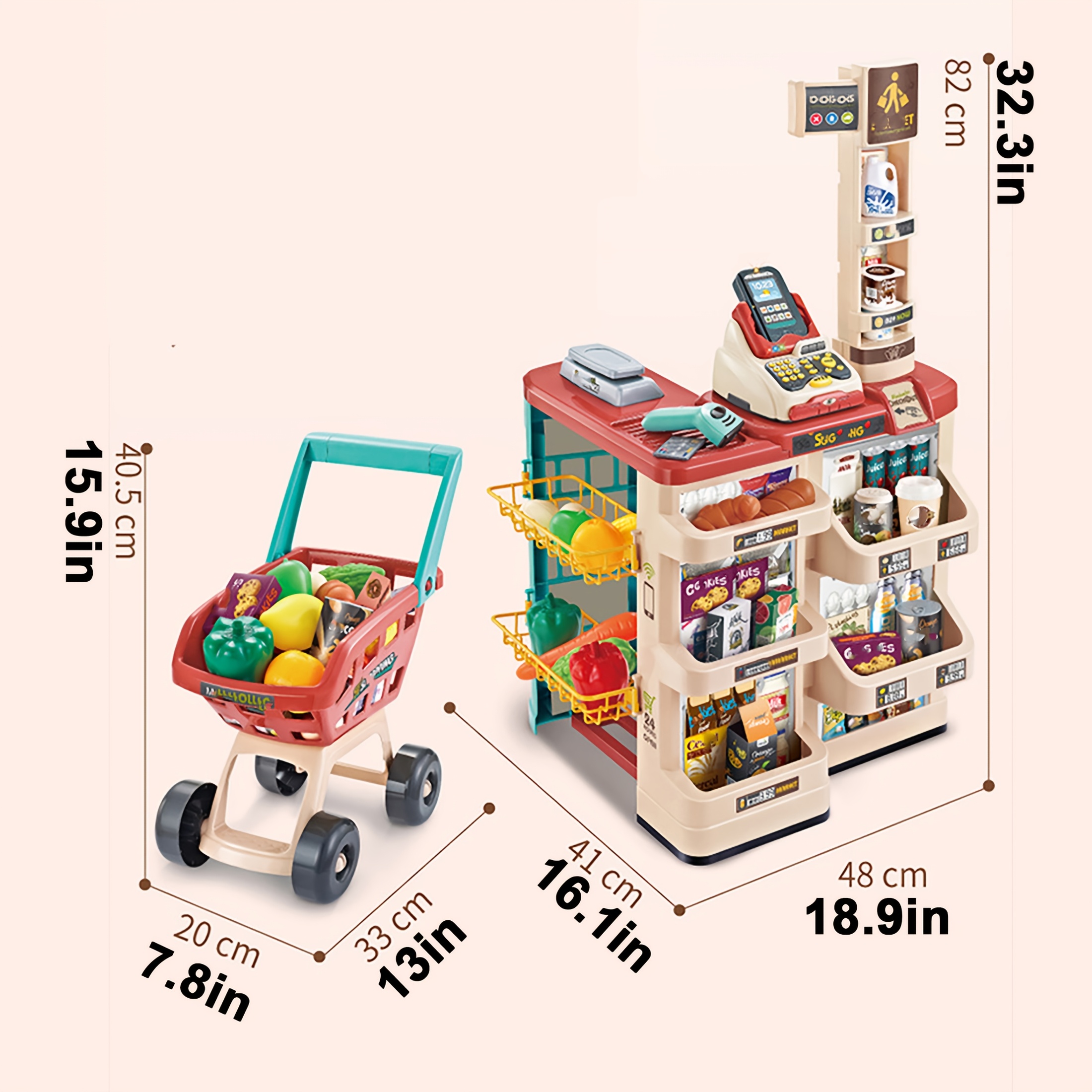 Supermarkt speelset voor kinderen