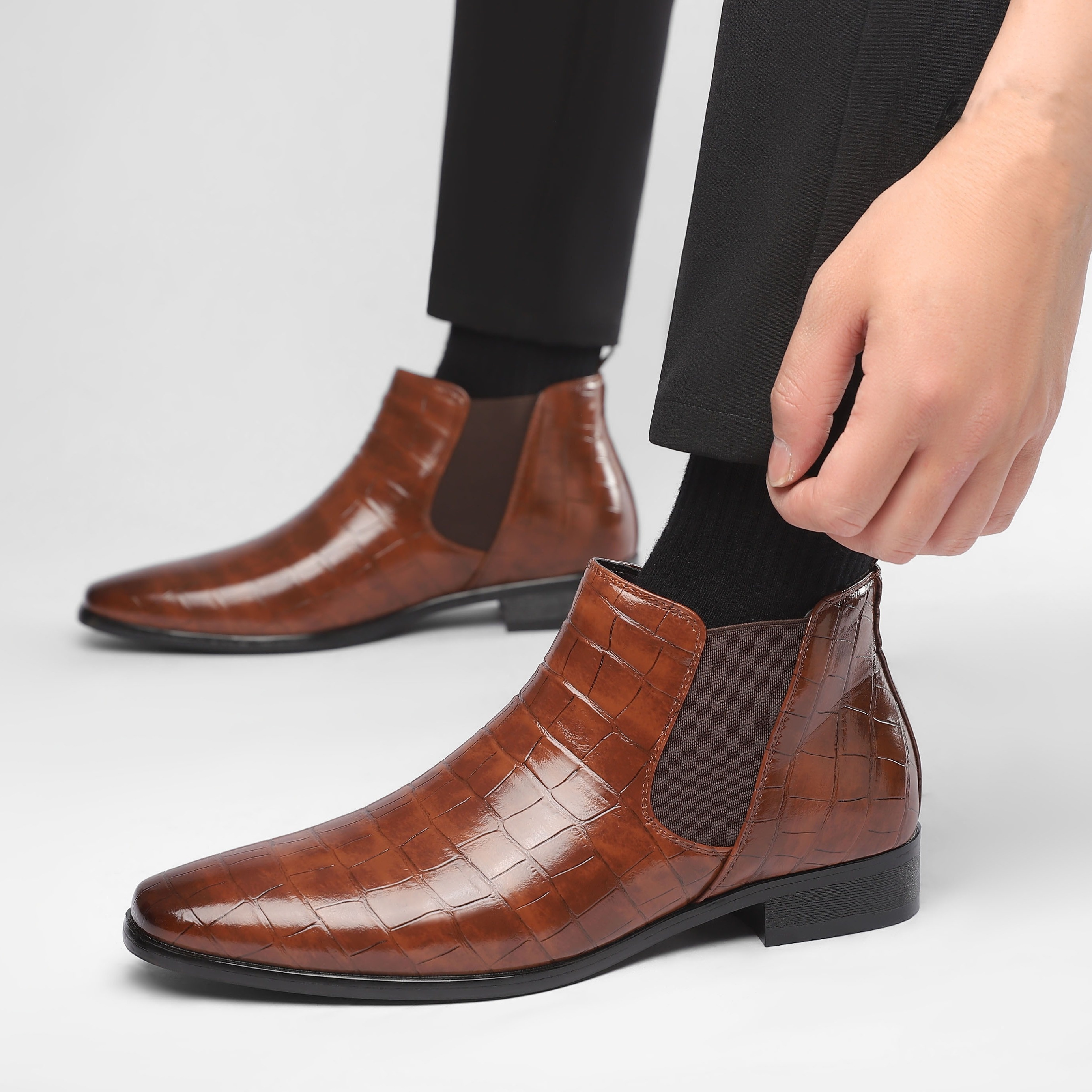 Botas Formales Para Hombre Temu