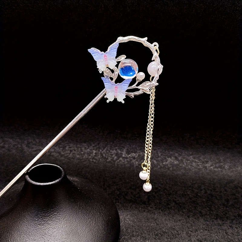 1pc vintage alloy tassel hairpin antique style - Temu Hungary