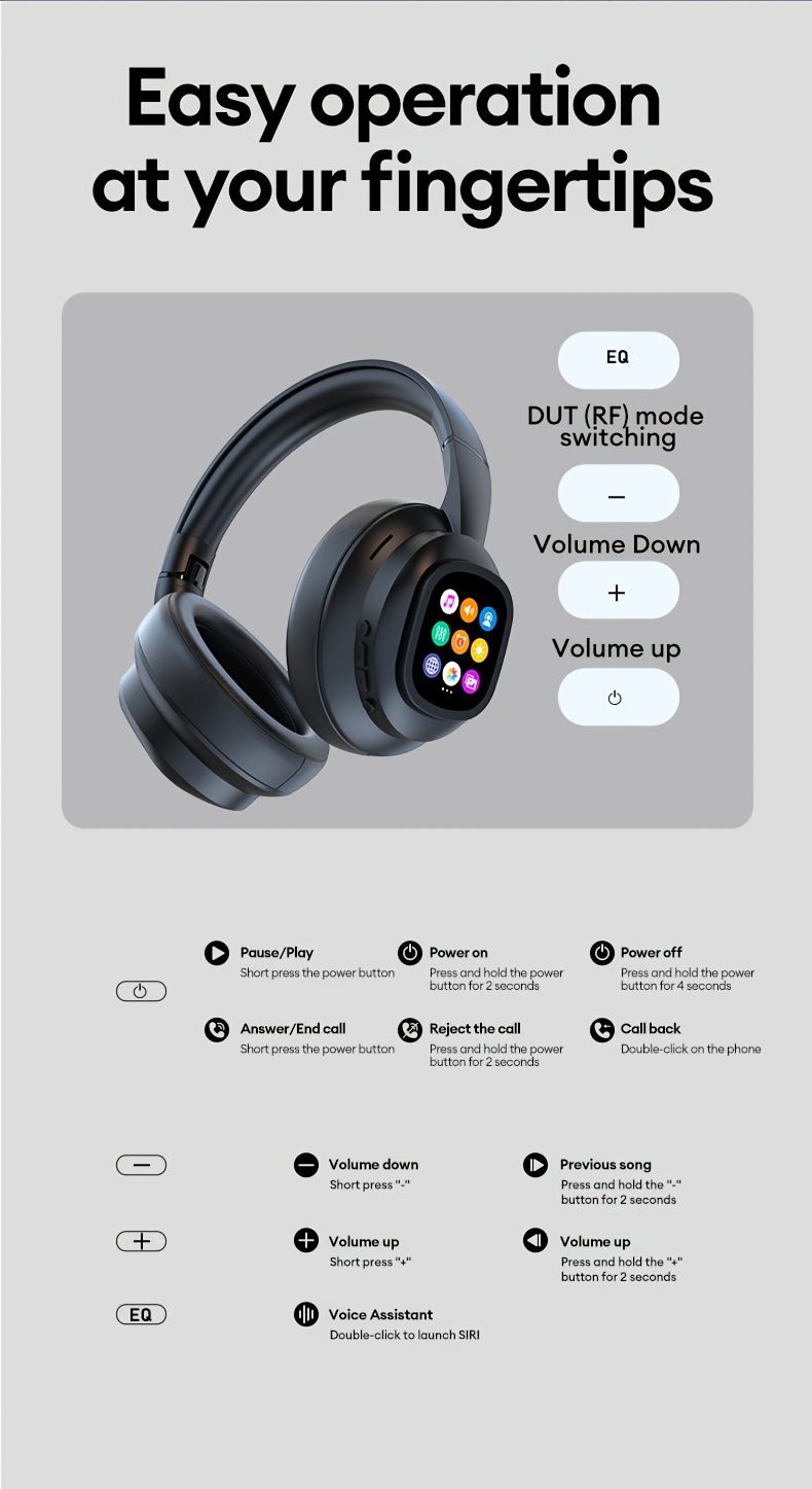for hyundai touch display tech fans daily use 2025 trending touchscreen headphones wired headphones headphones wired headband headphones gaming headphones retro headphones office headphones modern headphones sound noisecanceling headphones lightweight headphones music lovers Product details 19