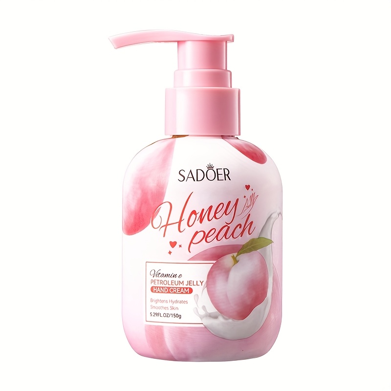 peach hand cream hydrating and non greasy texture for dry   leaves   glowing Product details 2