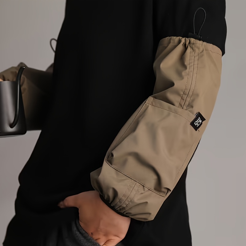 1 pair of   sleeves household extended outdoor work sleeves simple and stylish versatile men and women working writing comfortable sleeves suitable for home office cleaning kitchen use    