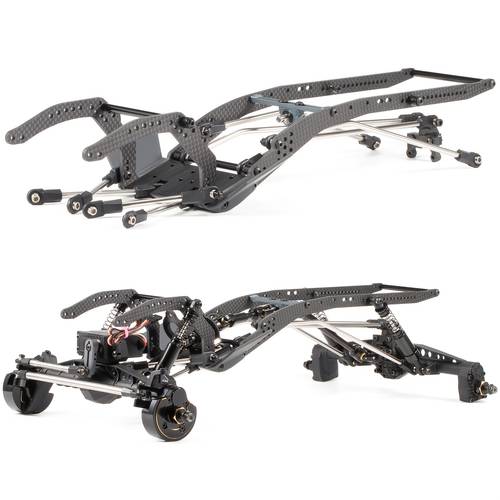 chassis and set for 1 10 scale rc rock crawler capra f10 axle featuring a high carbon fiber lcg build