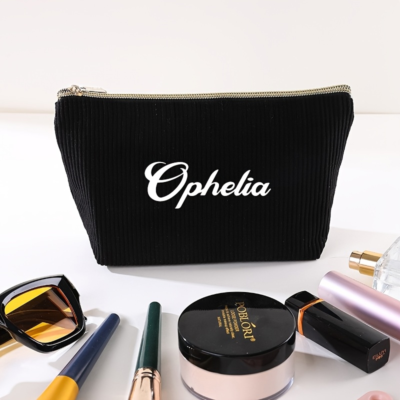 TEMU Neceser personalizado, bolsa de maquillaje de para mujer, neceser de con personalizado, 8 colores disponibles, regalo personalizado para dama de