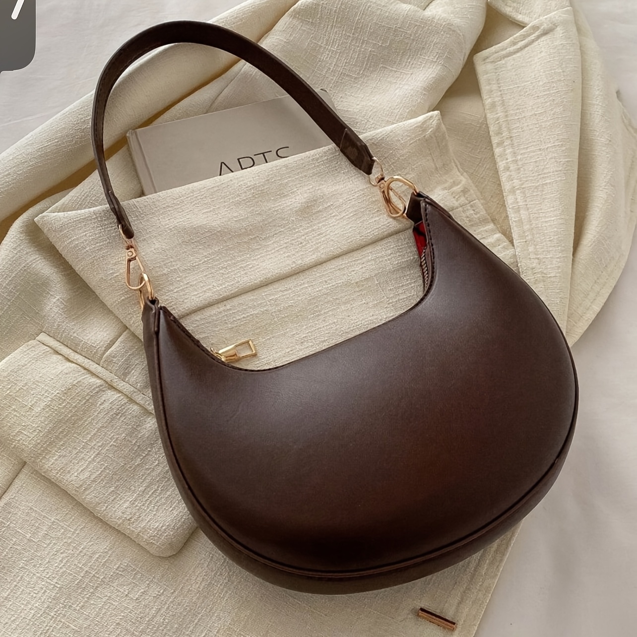 2024 French Style Commuting Crossbody Bag For Women, Shoulder Bag, Underarm Bag With Premium Texture