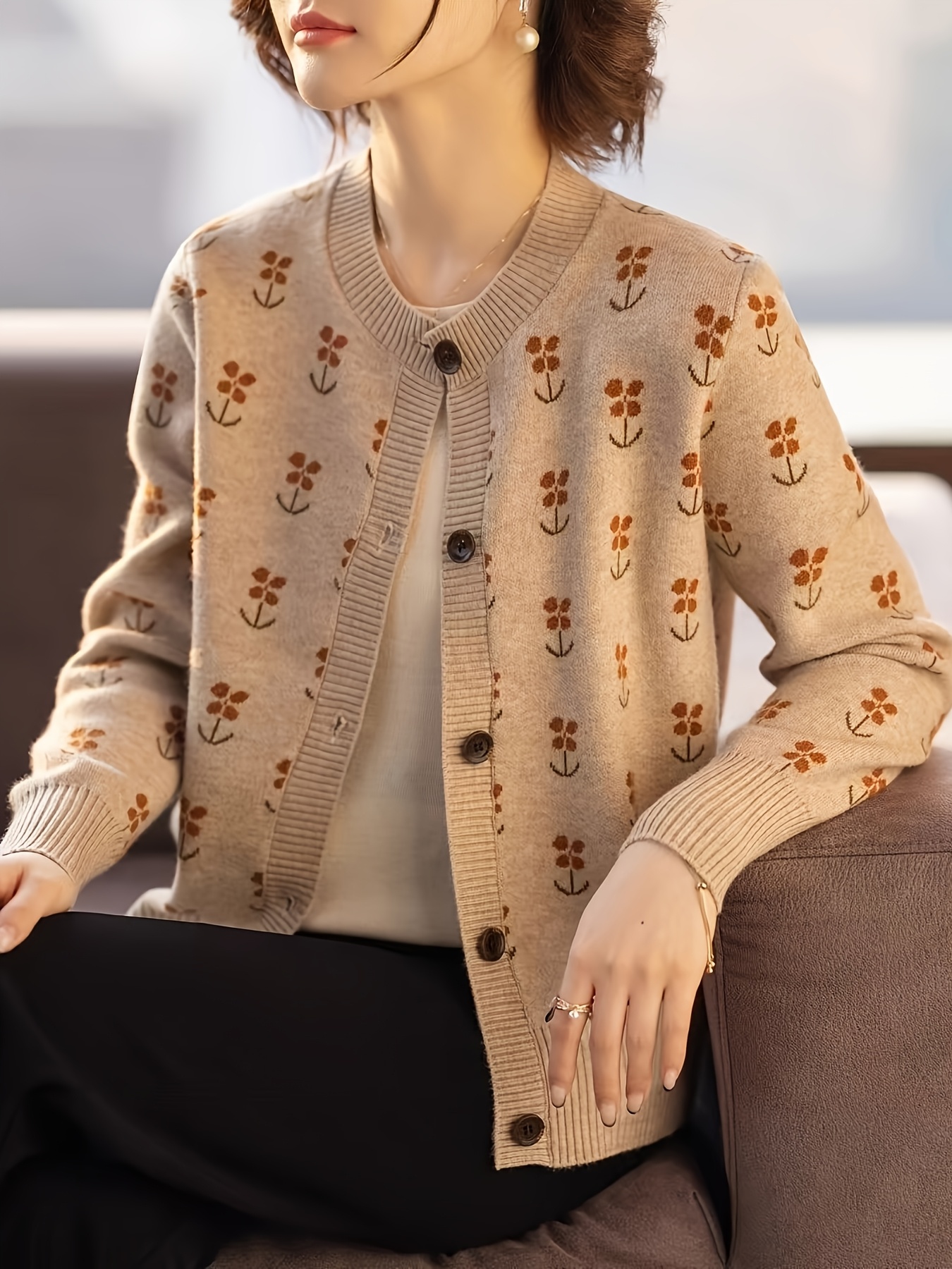 Womens Outerwear Autumn Winter Cardigan Jacket New Niche