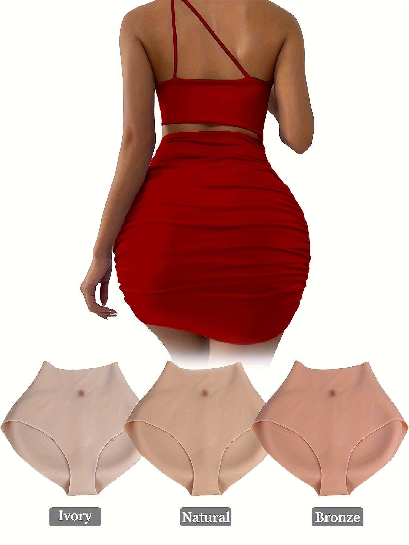 Pantalones Cortos de Silicona para Levantamiento de Glúteos Realistas  Curvas Instantáneas de Control de Abdomen (*/Nude/Beige/*)