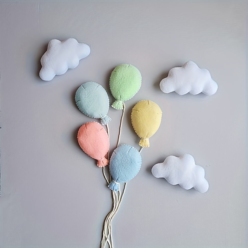 

Cute -themed Felt Balloon Decoration Photography Props Set, Soft Polyester Material Posing Photo Props Set, Balloon Decoration , No Power Required, Suitable For First-time Photography, Holiday Gifts