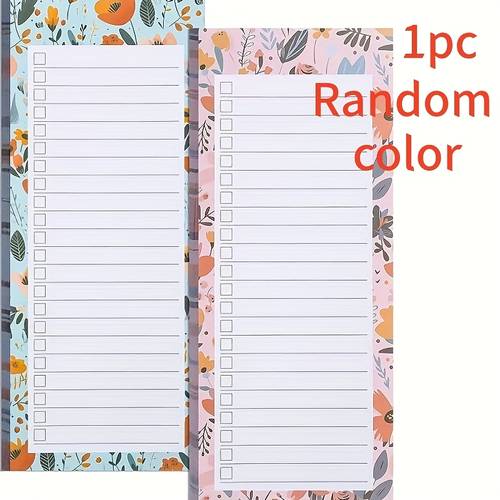 in 6 colors 1 pack of magnetic shopping list notepad 50 pages of removable paper suitable for fridge and notebook