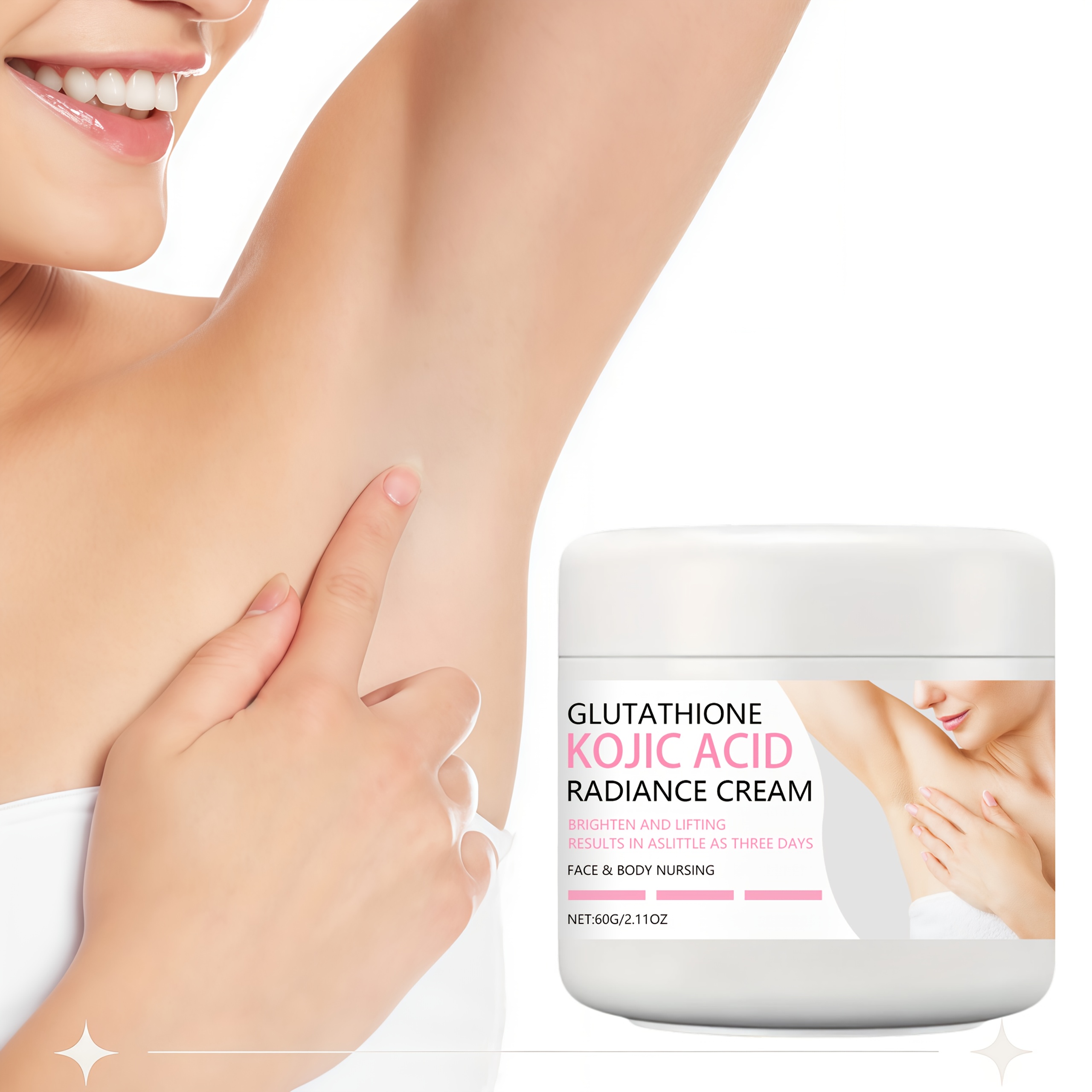 glutathione reductase selenium kojic acid e glutathione brightening cream contains