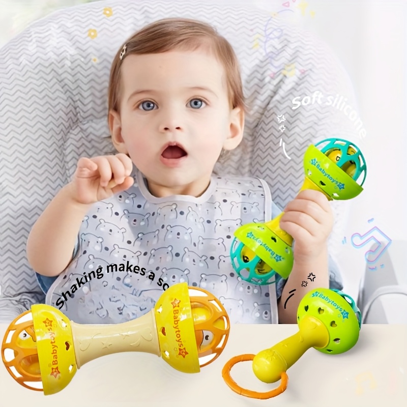 Set of 2 Baby Rattle Balls for Early Learning