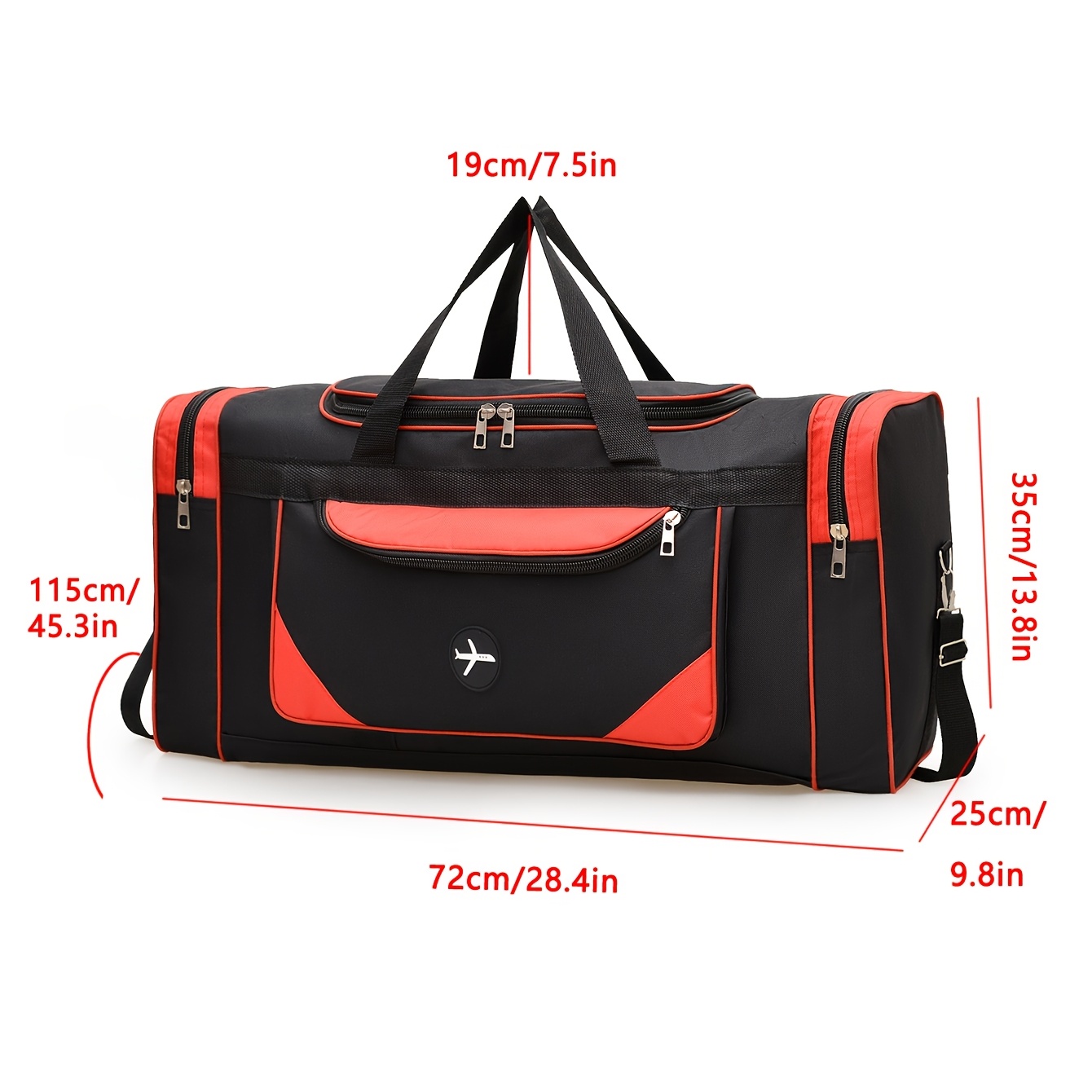 Foldable Travel Bag with Multi-Layer Pockets for Organisation