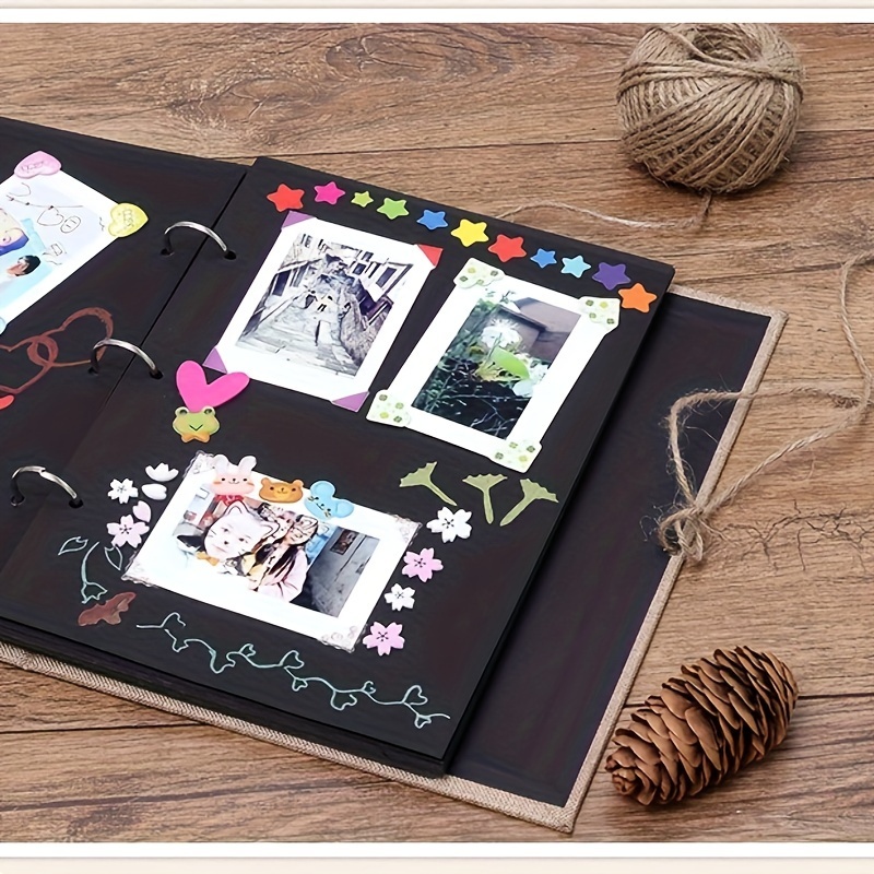 refillable   photo album   linen cover   60     anniversary wedding birthday or christmas gifts details 0