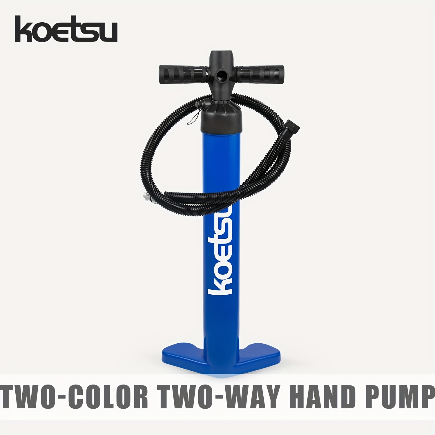 Image of Koetsu Blue Manual Pump, High- Inflation, Suitable For Paddleboards, Kayaks & More Watercraft, Lightweight Design With Built-in Precision Pressure Gauge For Real-time Pressure Display