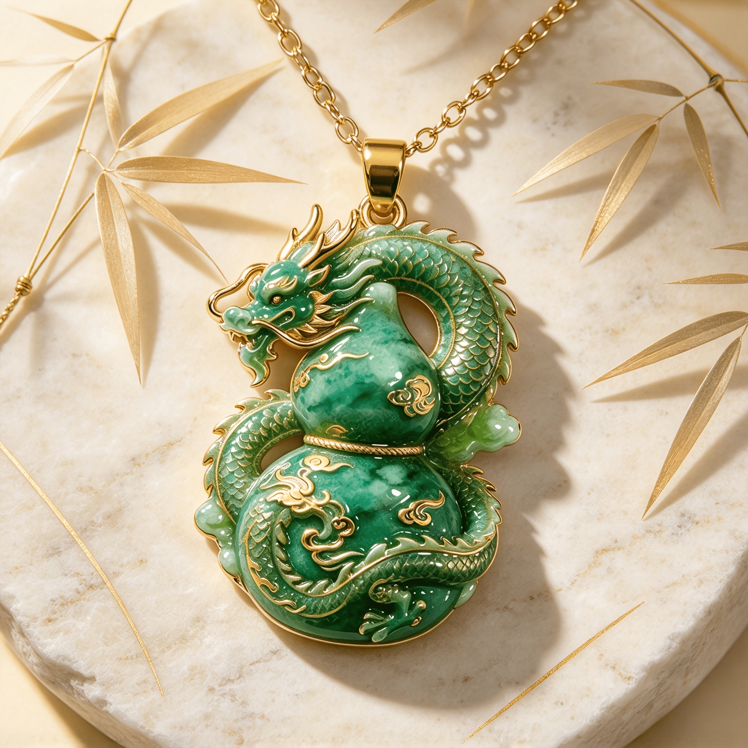 TEMU Collier Gourde Dragon Fortune et , Pendentif Métal Style Chinois, Design Luxe Léger Polyvalent, Ornement Suspendu Signification Auspiciouse,