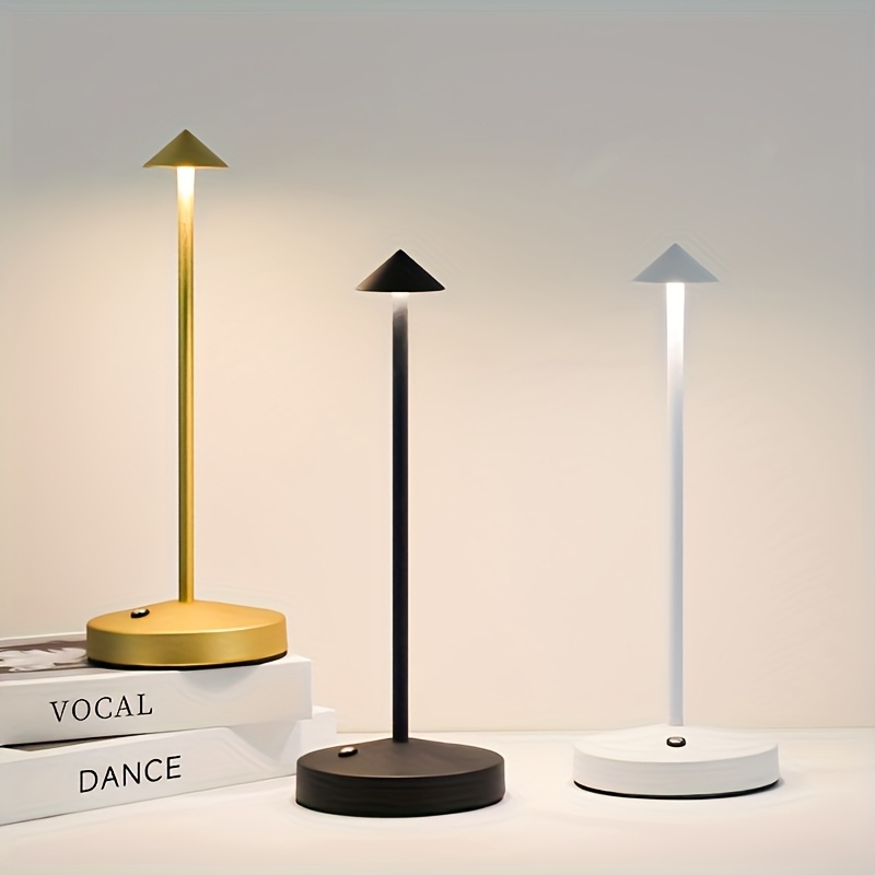 Portable Cordless LED Table Lamp with Touch Control & Stepless Dimming - USB- Bedside Lamp Suitable for &, Portable Night with, Compatible for, Travel, Desk Use (No Wiring Chaos)