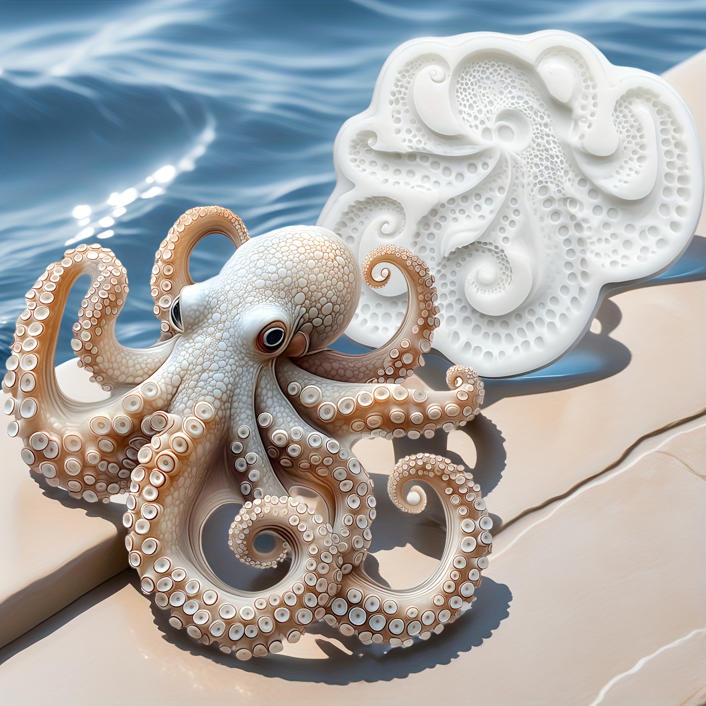 1pc, Octopus-shaped Silicone Baking Mold - Reusable, Multifunctional, For Candy, Soap, Candles, And Cakes, Suitable For Christmas, Halloween, Easter, Thanksgiving - Durable, Soft, And Easy-to-