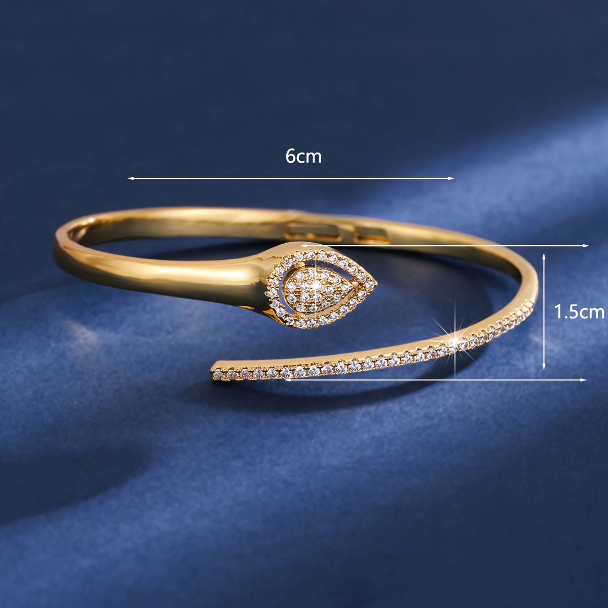 Women's Unique Sophisticated Open Bangle