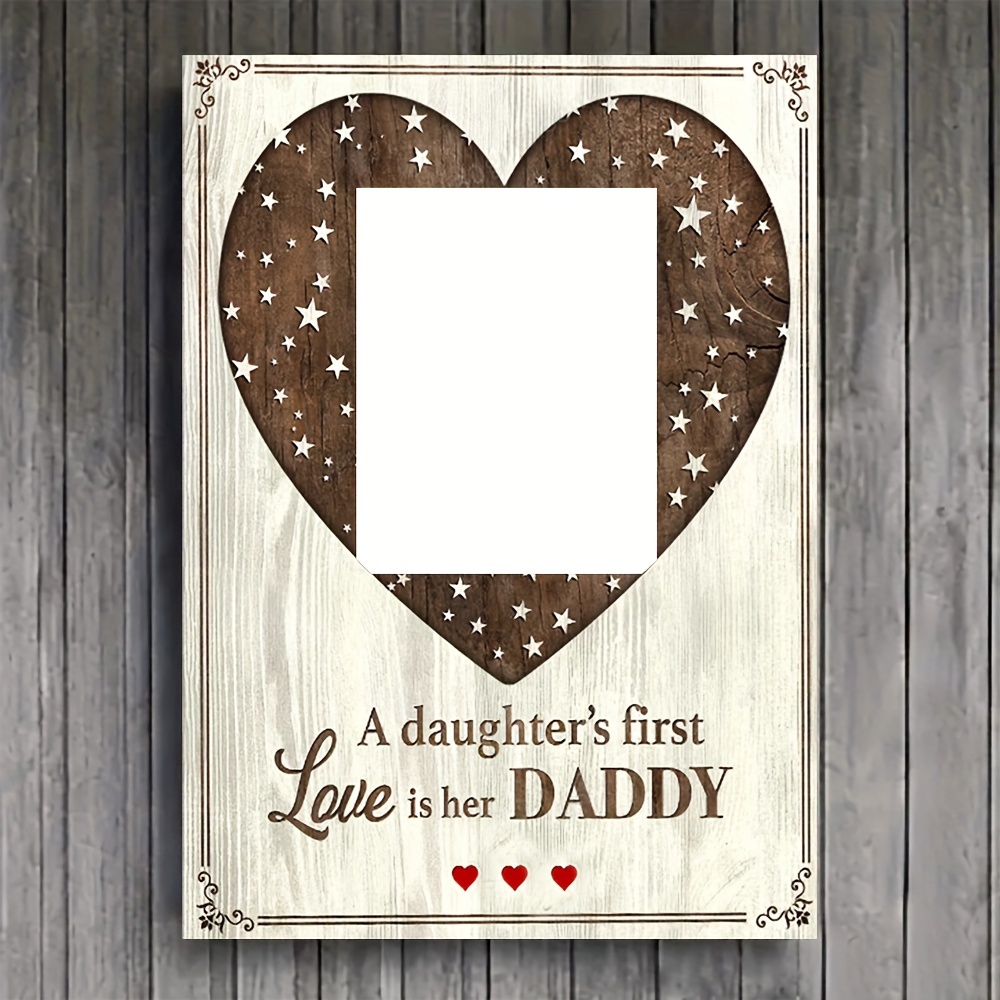 

Happy Father's Day, Birthday Gift, Unique Gift For Dad, Wooden Framed, Personalized Framed Canvas Painting, 11.8x15.7 Inch