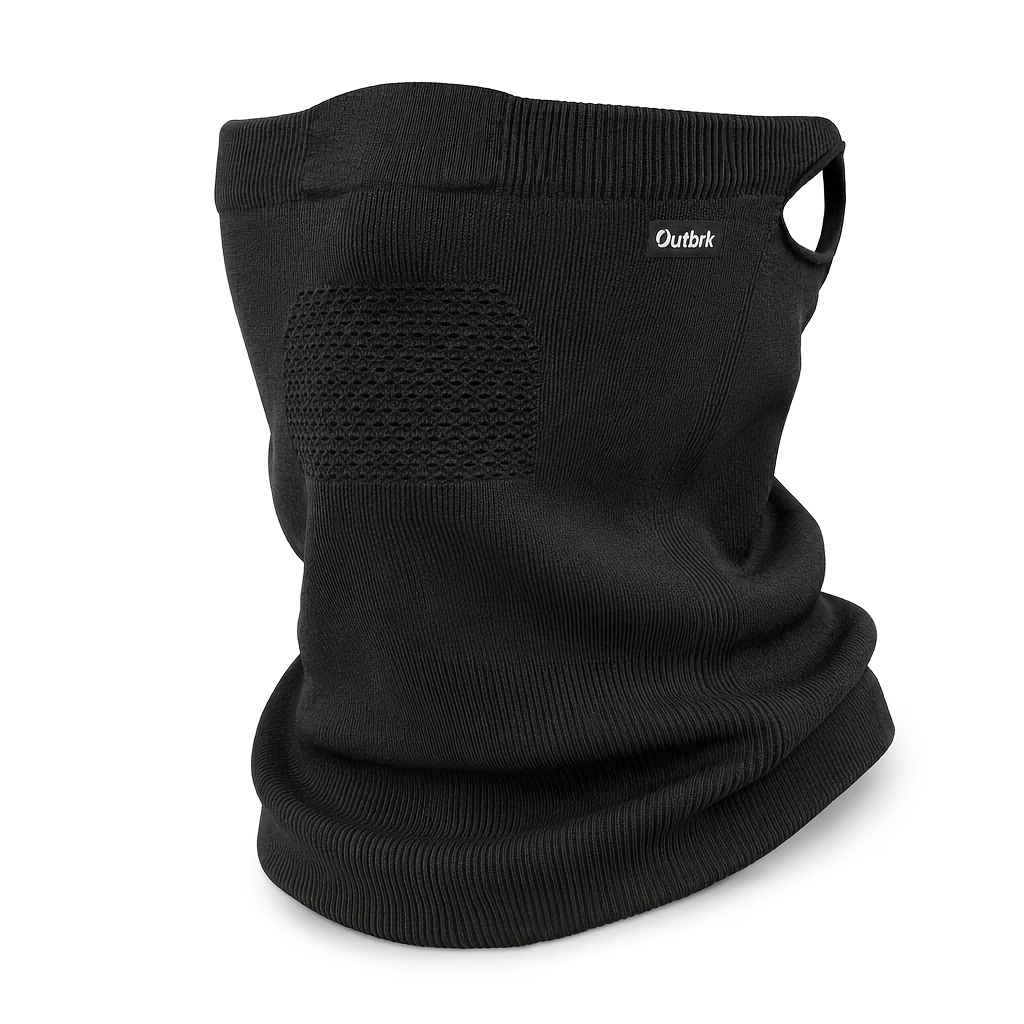 TEMU Outbrk Winter Neck Gaiter & Face Cover - Tube Scarf, Breathable Suitable For Skiing, Snowboarding, Outdoor Activities, Unisex For &, Hand