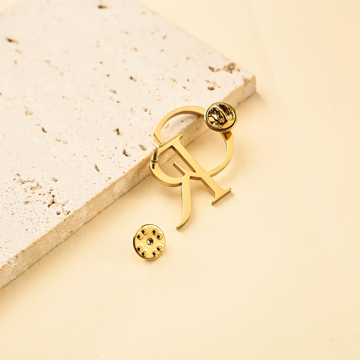 Custom Name Brooch, Minimalist Unisex Jewelry for Daily Wear