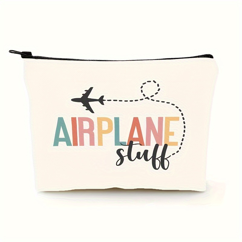 

Cosmetic Bag For Travel - Airplane Pouch & Luggage Organizer, Non-waterproof Makeup Bag, Unscented, Perfect Gift For Flight Attendants, Travel Agents &