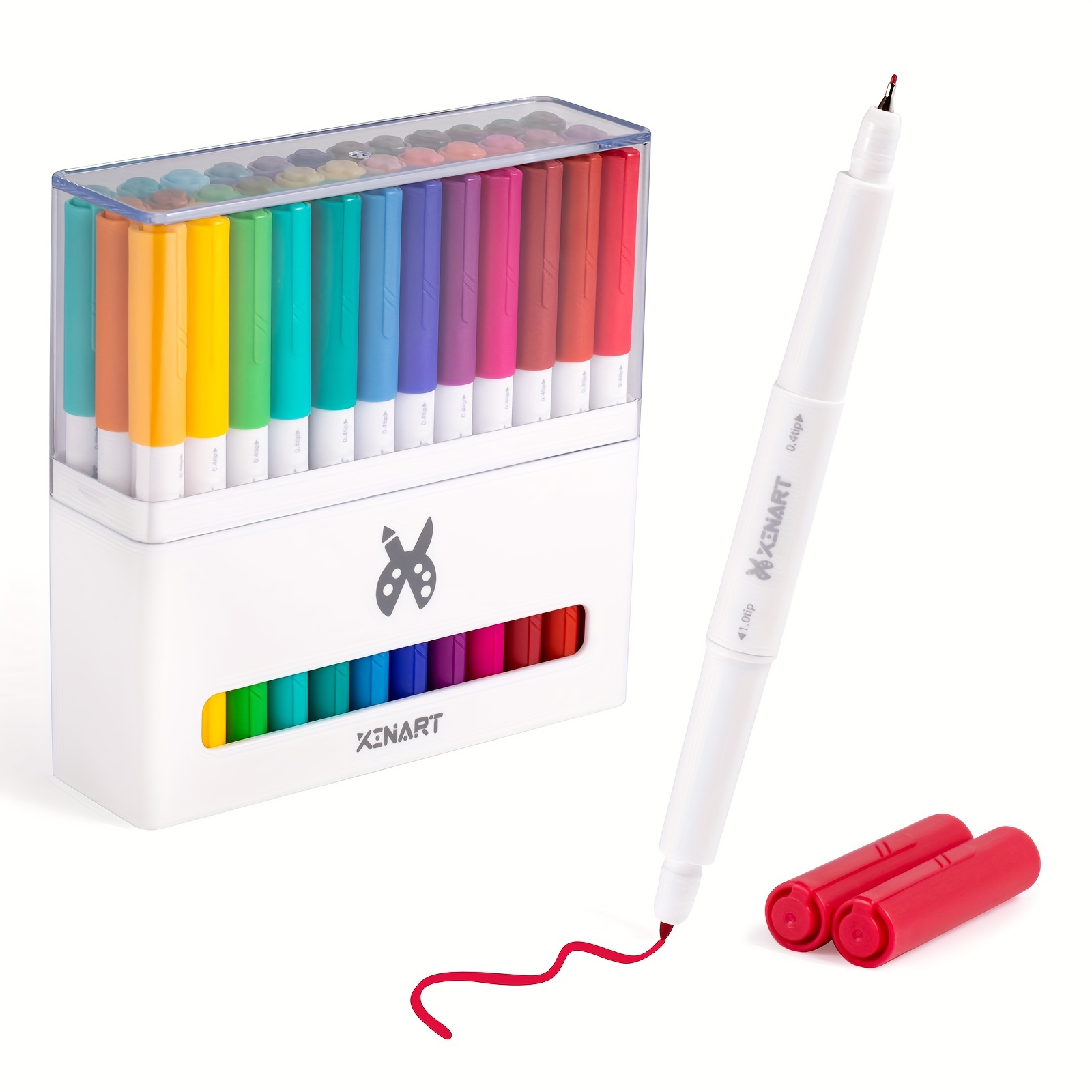 

Xinart Marker Pens For Cricut Maker 3/maker/explore 3/air 2/air 36 Pens Dual Tip (0.4 Tip+1.0 Tip) Waterbased Ink Writing Drawing Markers Pens For Cricut Cutting Machines