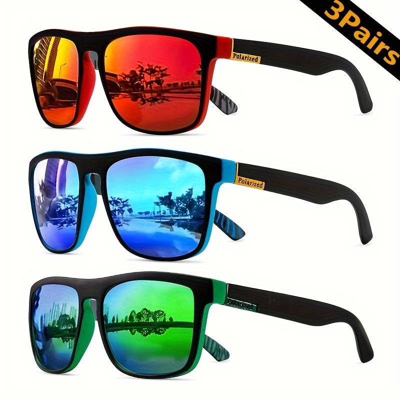 

Viola -pair Set Polarized Sports Glasses For - Full Rim Frame, Tac Lens, Climbing, Fishing & Running, Fashionable Shades For Party & Props