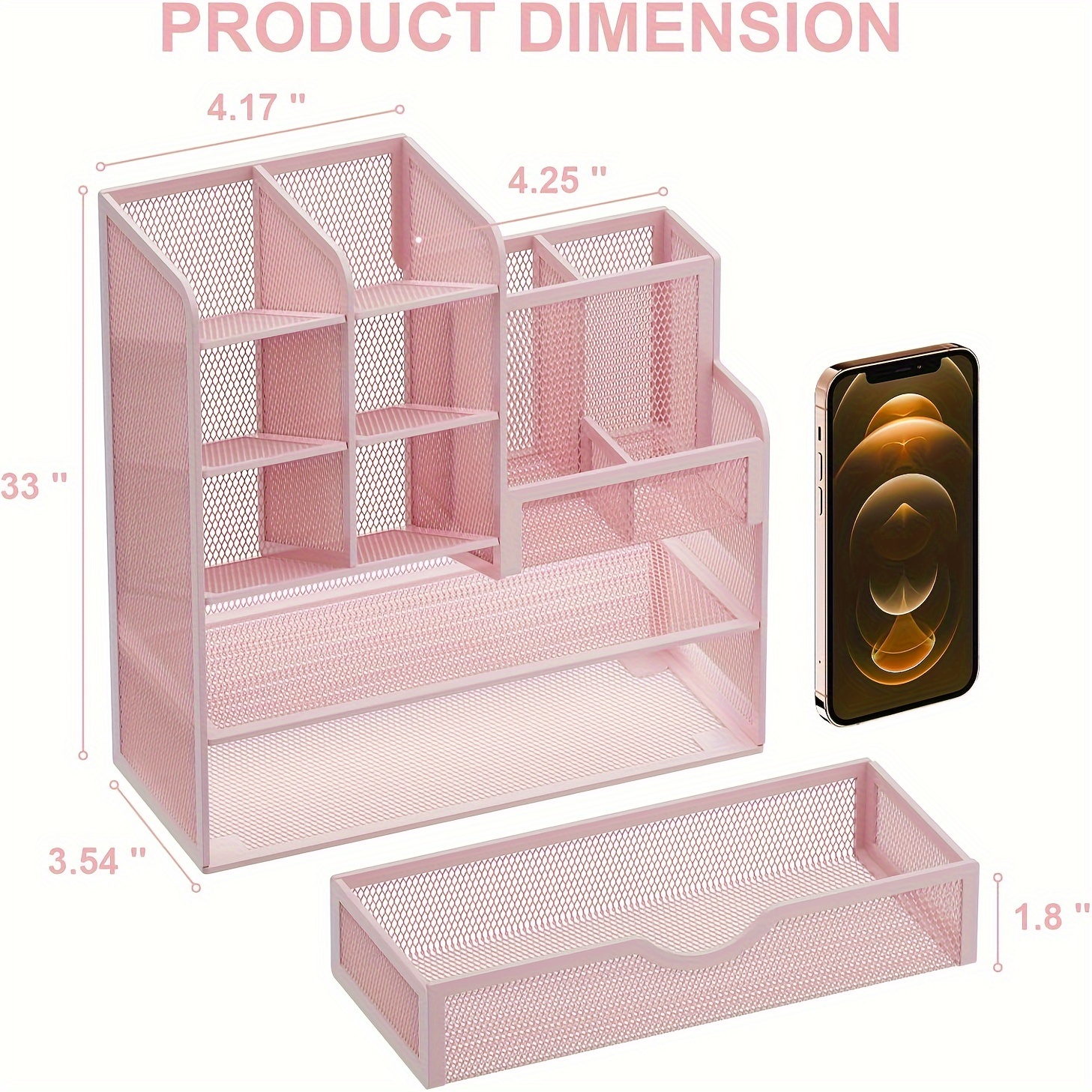 powerking Contenitori portaoggetti, cubi portaoggetti pieghevoli in tessuto e cassetto organizer per armadio e giocattoli, fucsia
