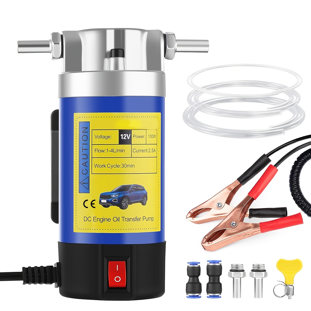 item picture electric oil pump portable12v 24v 100w car oil extractor transfer pum oil   fluid suction   engine oil extractor siphon tool for car truck motorcycle   outdoor refueling vehicle maintenance