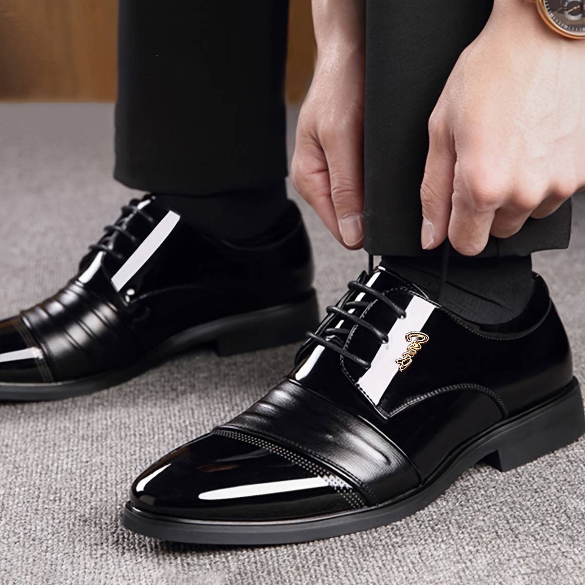 Chaussures habillées pour homme, Nouvelle arrivée Chaussures élégantes pour homme, Cadeau pour homme, Chaussures habillées décontractées d'affaires pour homme, Mocassins, Chaussures confortables pour homme, Chaussures antidérapantes pour pères d'âge moyen et âgés, Chaussures pour le travail, les