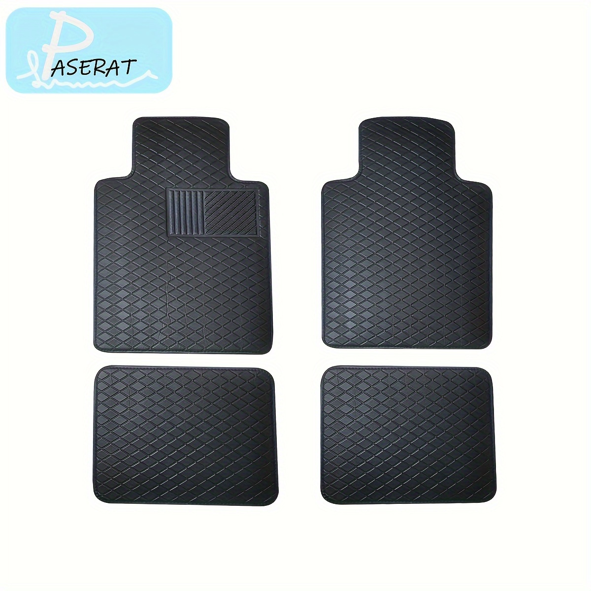 

4pcs Set Of Pvc Car Floor Mats - Suitable, Easy To Clean, Stylish Design, Suitable For All Vehicles, Complete Set Of Car Floor Mats