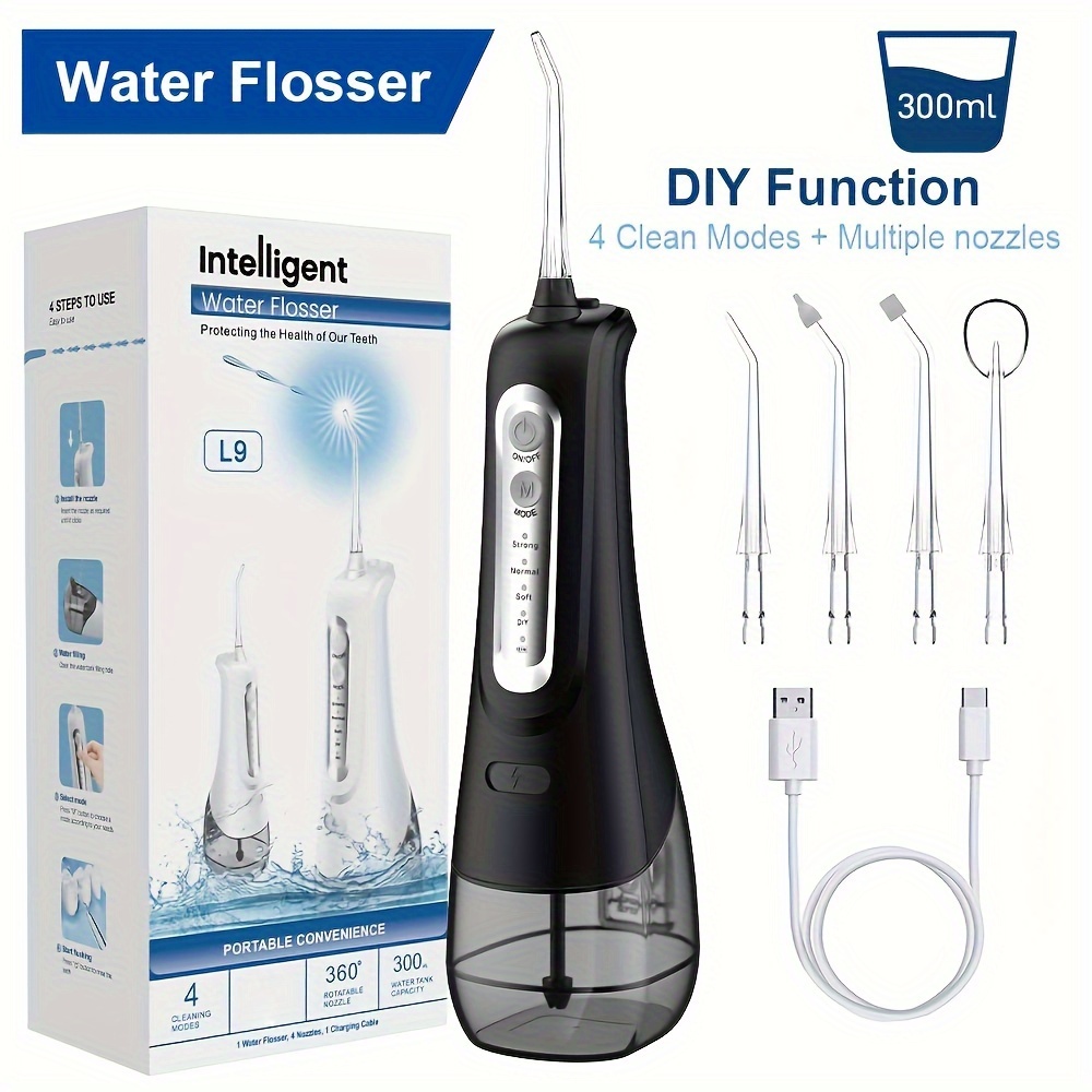 

Electric Water Flossers For Teeth, Dental Oral Irrigator, Teeth Brush Kit At Home And Travel Father's Day Gift