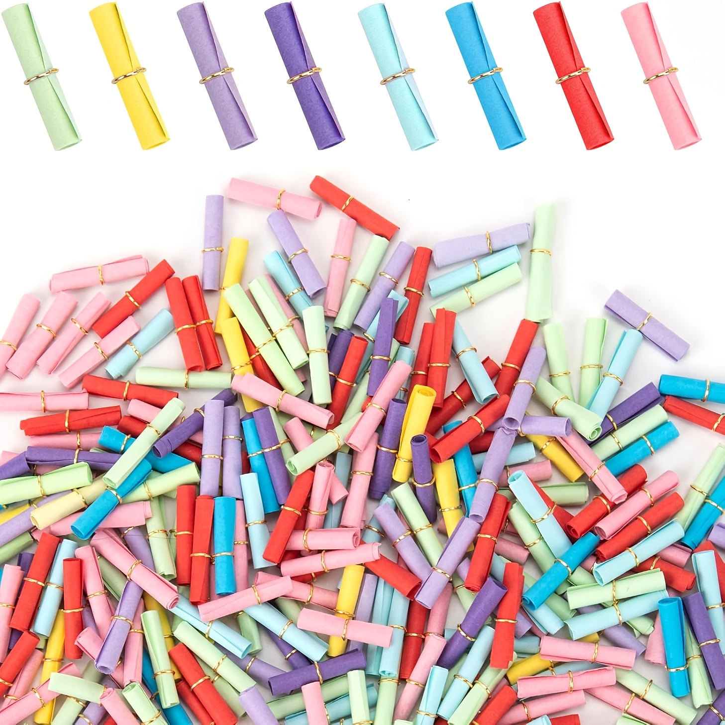 Image of Gift For Her/him 60pcs Mini Vintage With - Diy Scrolls For Invitations, Party Favors & Messages - Craft Paper For Weddings, Birthdays & Christmas