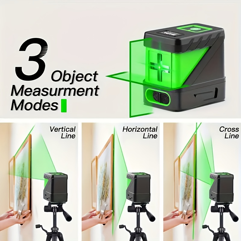  master 2 line laser level intersecting beams self leveling function carrying case wall bracket diy and home projects details 3