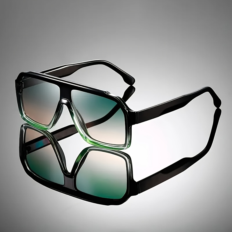 1 PC Acrylic Casual Large Square Frame Eyewear For Y2K Accessori y2k fashion oversized square frame glasses full rim pc  main image 2