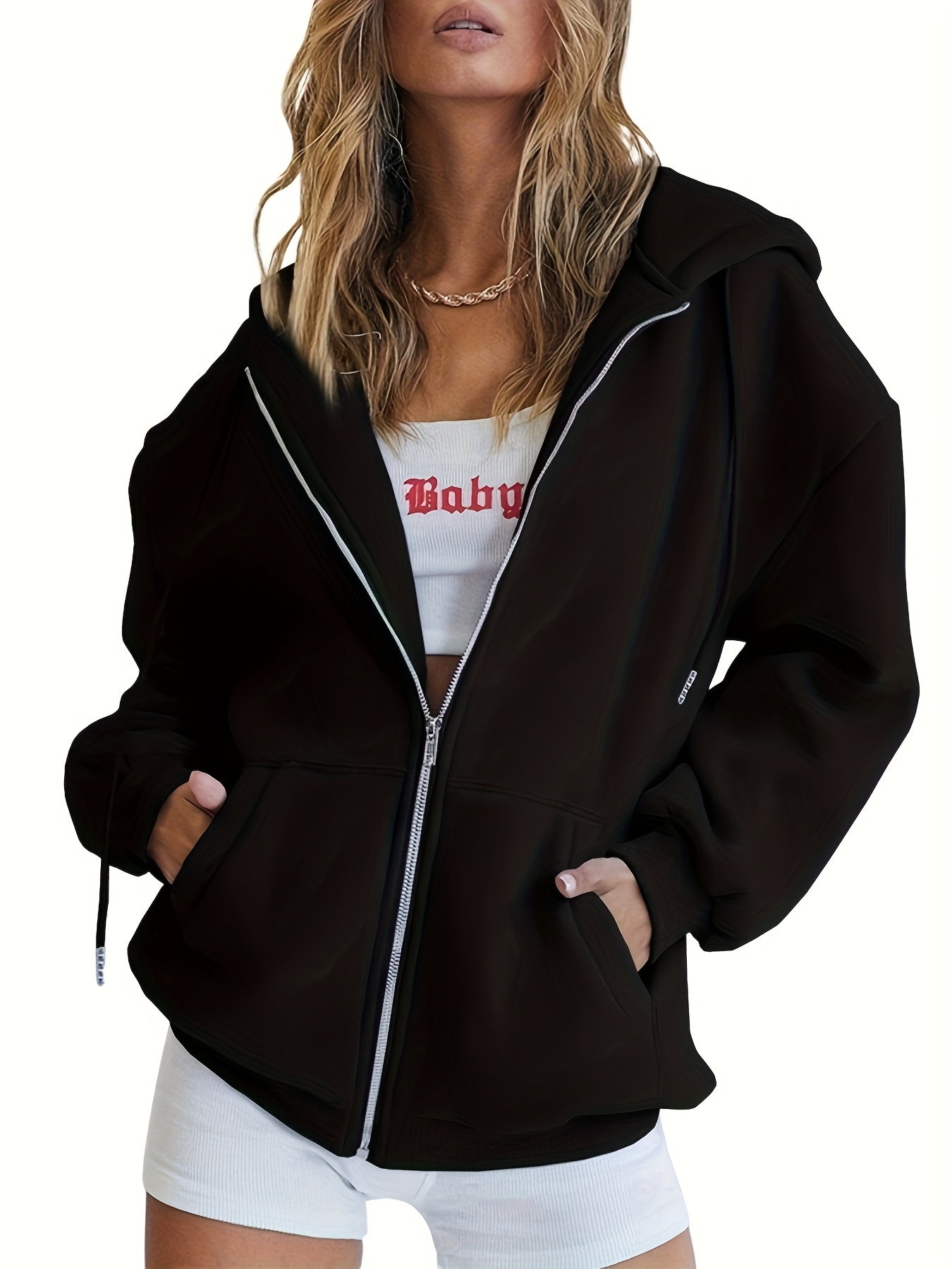 トップス I Love bestie Far Zip Hoodie (9090 girl) I Love bestie Far Zip Hoodie【9090 girl】 – YZ