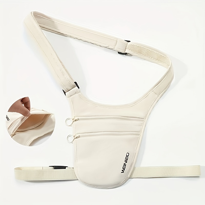 E-shop Reise Versteckte Geld Brieftasche Handy Reißverschluss Tasche Umhängetasche Nylon Unsichtbar Anti-Diebstahl Crossbody Bag für Männer Frauen